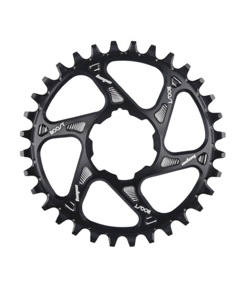 Hope Spiderless Retainer Ring Boost 34T Shim 12SPD Black